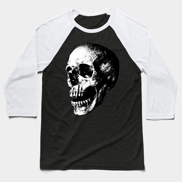 skull Baseball T-Shirt by danas_fantasy